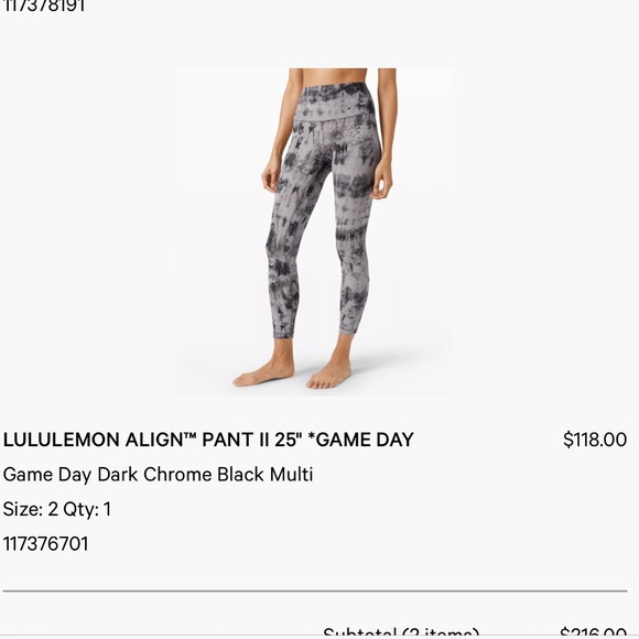 Lululemon align 25” pant - Picture 5 of 5